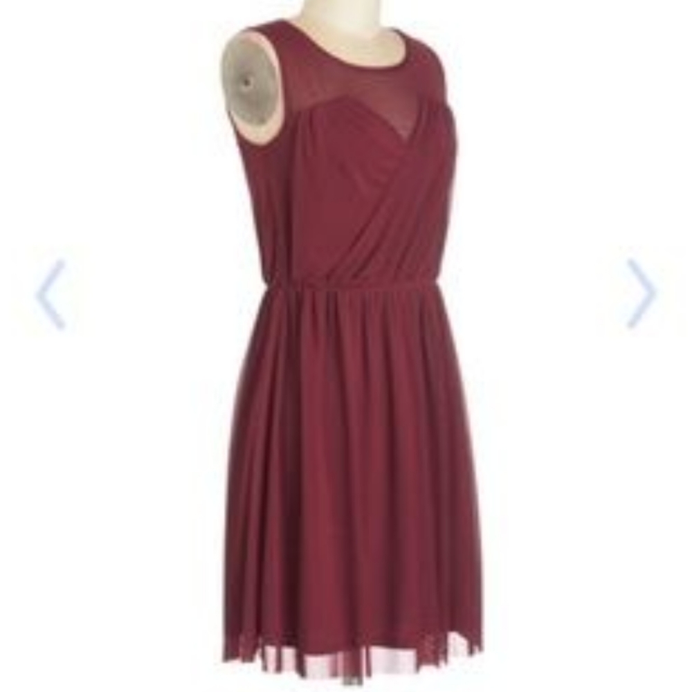 LAST CHANCEModcloth "Any Swish Way Dress" in berry